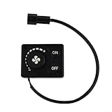Diesel Air Standheizung LCD Knopf Controller Schalter für 12V/24V Fahrzeuge, Autos, LKWs, Busse, Boote und andere kompatible Heizsysteme, schwarzer Kunststoff mit 3-poligem Anschluss und Handbuch