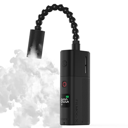 ULANZI FM02 Mini machine à fumée portable 30 W avec affichage numérique, avec fluide de brouillard non dangereux, pour photographie, vidéographie, mariage, fête, Halloween