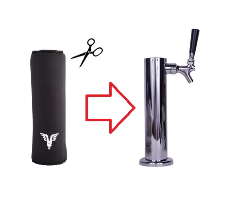Hobby Homebrew KOMOS Kegerator Draft Tower Sleeve - 3 inch Neoprene