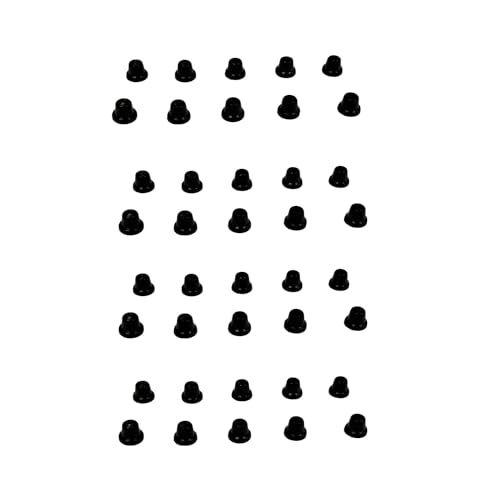 SHLPDFM 40 Stück Bremse Schraubenkappen Bremsentlüfter Gummi Staubschutzkappe Entlüftungsschraube für Autos Motorräder