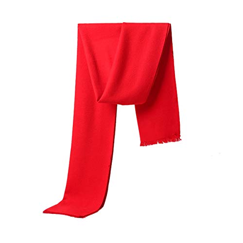 Irypulse Homme Écharpe Cashemire Chaude Classique Léger Automne Hiver 30 x 180cm Rouge Clair Cover