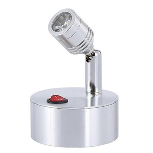 コンセント 不要 LED スポット ライト 屋内 用 壁 天井 展示 撮影 MI-VISTA ホワイト 昼白色