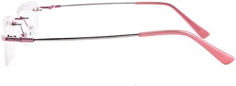 Agstum Blue Light Blocking Glasses - Flexible Rimless Titanium Alloy Eyeglasses Frames Clear Lens