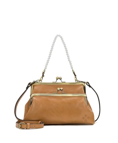 Image of Vintage Distressed Leather Double Frame Crossbody - Nora