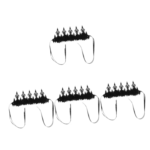 Couronne de fleurs Halloween pour femmes - Bandeau de déguisement de bal masqué et festival
