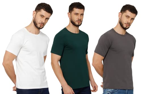 Image of T-Shirt for Men - 100% Cotton Casual T-Shirt | Half Sleeve, Round Neck 4 Way Stretch Fabric | Slim Fit T-Shirt