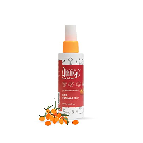 Amigo Hair Detangler Mist Spray for Kids for Soft, Smooth, ...