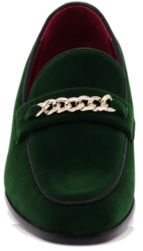 Image of Enzo Romeo Plum05 Men's Dress Loafers Elastic Slip on with Buckle Fashion Shoes