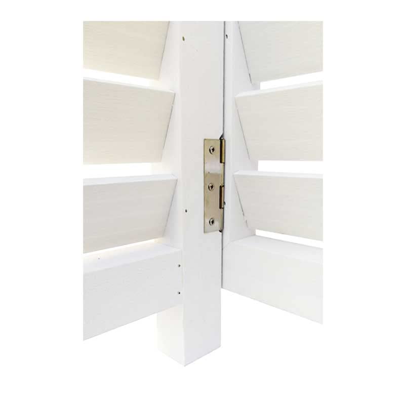 PELICAN Cache Climatiseur Extérieur Bois Composite Imputrescible Caisson Anti-Insectes Moisissure Blanc Taille L
