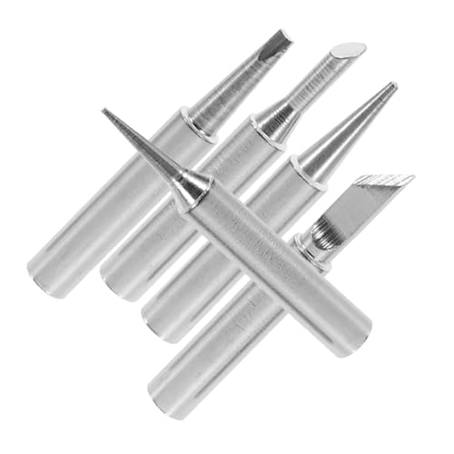 EXQUIMEUBLE 5個 はんだごて先点 多用途耐久性溶接アクセサリー 電子修理対応 精密作業用コテ先交換キット