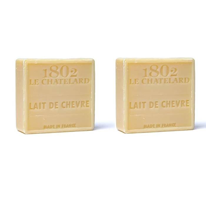 Pack 2x Jabón de Marsella Natural con Leche de Cabra 100g | Hidratante y Suave | 100% bio-degradable