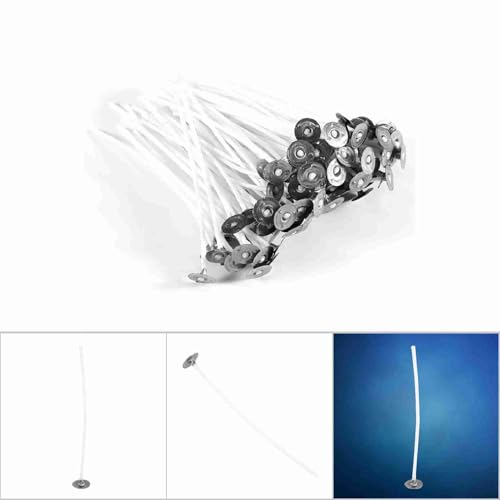 100 piezas de mechas para velas de 10 cm miniatura 3
