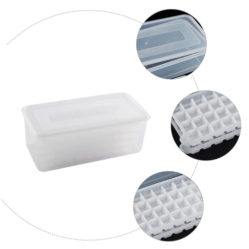 Molde cuadrado transparente para cubitos de hielo con tapa miniatura 7