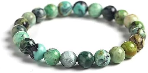 JoyasMinerales Pulsera de Piedras Naturales 100% Auténticas - Pulsera Epidota - Ajuste Cómodo y Estilo Elegante | Cuerda Elástica Coreana y Caja de Joyería Incluida (Epidota, 6mm)