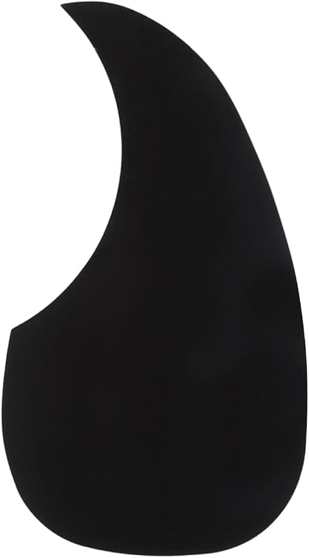 Golpeador de guitarra acústica en forma de lágrima autoadhesivo profesional negro | Para guitarra estilo Martin D28