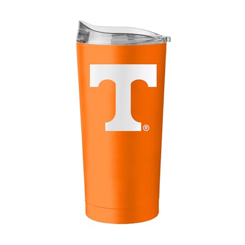 Image of Logo Brands NCAA 20 oz Powder Coat Stainless Tumbler -Double-Wall Insulated Everday Tumbler for Hot or Cold Drinks, High Lip Lid, Team Color