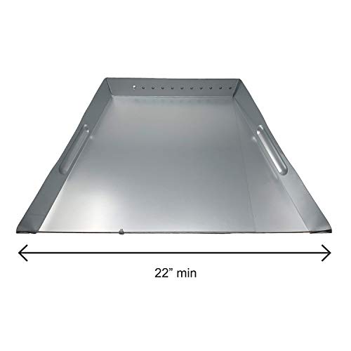 Essentially Yours Adjustable Fireplace Tray | Stainless Steel Expandable Ash and Ember Holder Pan | Nuts and Bolts Included for Additional Stability