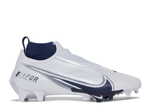 Nike Mens Vapor Edge Pro 360 Football/Lacrosse Cleats White/Navy Size 14