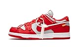 Nike Mens Dunk Low CT0856 600 Off-White - University Red - Size 7