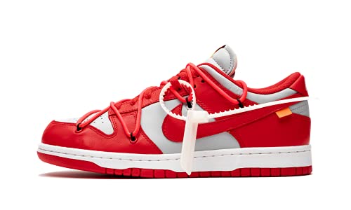 Nike Mens Dunk Low CT0856 600 Off-White - University Red - Size 7