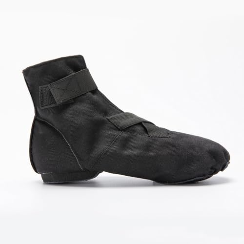 Girls Canvas Jazz Dance Shoes Ballet Practice Crossover Straps Dancing Boots for Kids4