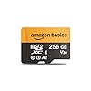 Amazon Basics Tarjeta microSDXC de 256 GB con adaptador, velocidad de lectura de hasta 200 MB/s, paquete de 1