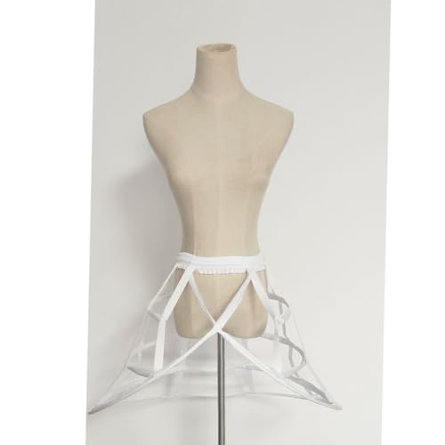 Image of Women Crinoline Petticoat Hoops Skirt Short Half Slip Underskirt for Girls Wedding Bridal Underskirt Slip