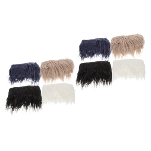 Tissu fausse fourrure pelucheuse pour barbe de gnomes et couture de muñecos de peluche duveteuse