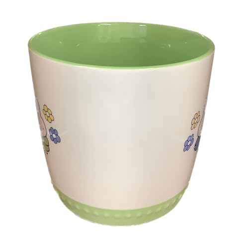Taza Miffy de cerámica blanca con base verde diseño miniatura 2