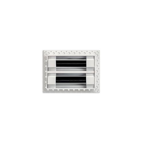 Image of BUILDMART - 6x4 MUD-in Air Vent Cover - Drywall MUD in White Air Vent - MUD Linear Slot Diffuser - Register Grille for Ceiling and Walls - Texas Buildmart