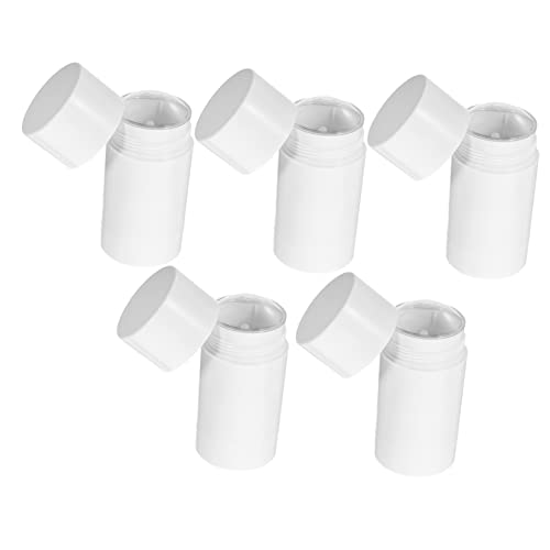 Healeved 1 Juego Botella De Desodorante Balsamo Labial Sunscreen Tapas Botellas De Rodillos De Perfume Rociar Botellas De Pasta De Bálsamo Subdispensador De Crema Páginas 5 Piezas