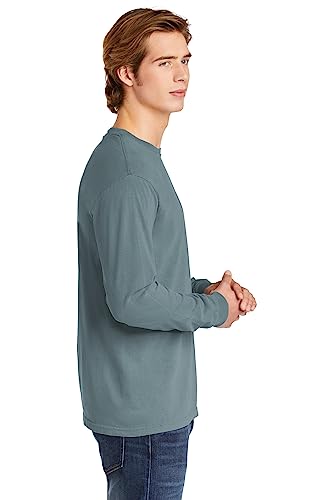 Image of Comfort Colors Ringspun Garment-Dyed Long-Sleeve T-Shirt (Ice Blue)