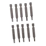 NUOBESTY 10stücke Magnetische Schraubendreherbits Stahl Lange Vierkant-schraubendreherbits Für Mechanische Instandhaltung Und Haushaltsgeräte
