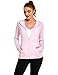 COOrun Women's UPF 50+ Sun Protection Hoodie Jacket Lightweight Full Zip Running Jacket Athletic Tennis Shirt with Thumb Holes Fashion Activewear Pink L