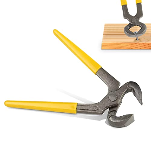 Agatige 7 Inch Ear Clamp Pliers, Pinch Clamp Pliers Ear Hose Clamps Tool Pincer Crimper Tool Single Ear Hose Clamps Pliers for Securing Pipe Hoses