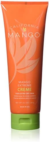 California Mango Extreme Creme - 8.5 oz Hydrating Whole Body Moisturizer for Dry Skin