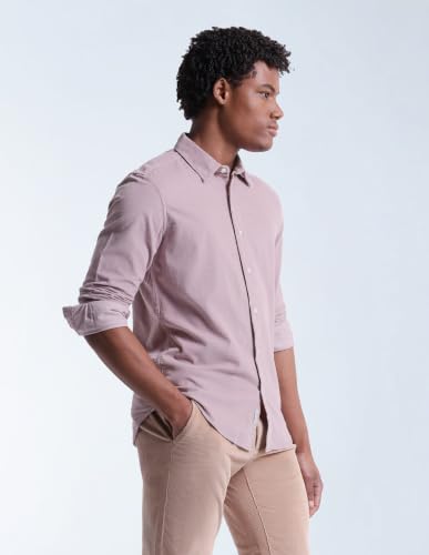Image of Flying Machine Purple Solid Cotton Corduroy Regular Fit Long Sleeve Men's Shirt