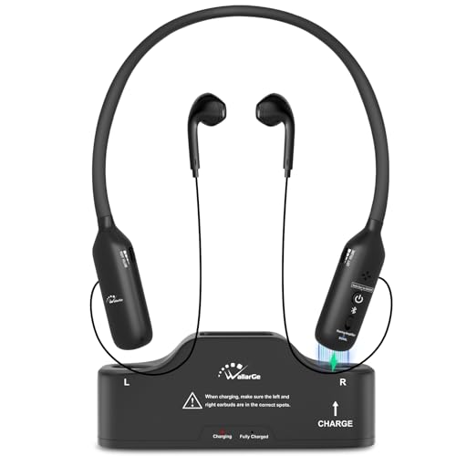 WallarGe Neckband Bluetooth Earphones Hearing Amplifier for