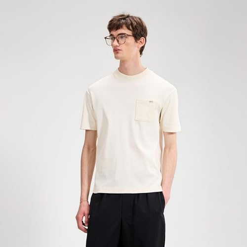 Ellesse Arizi Camiseta de Manga Corta Hombres Crema