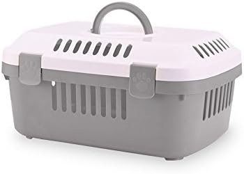 Transportbox Reisebox Haustierbox Öffnung nach Oben für Katzen, kleine Hunde, Kleintiere 44,5 x 31,5 x 33 cm