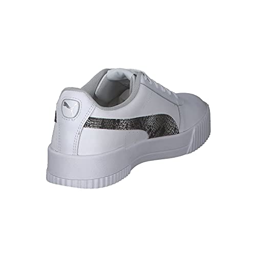 Image of Puma womens Carina L Snake FS Low Boot Puma White-Gray Violet-Puma Silver 4 UK (38238402)