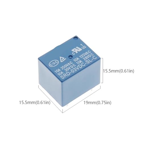 Relé SRD-05VDC-SL-C 5V con capacidad de 10A para control automatizado seguro 2