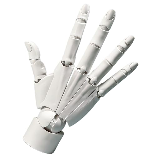 Hand Model Adjustable Hand Model for Drawing Lively Manikin Figure Hand Model for Desk Decoration Sketching Drawing Painting (Right Hand-White)