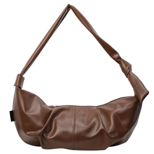 Sac à bandoulière demi-lune grand sac à main unisexe en cuir PU de tous les jours