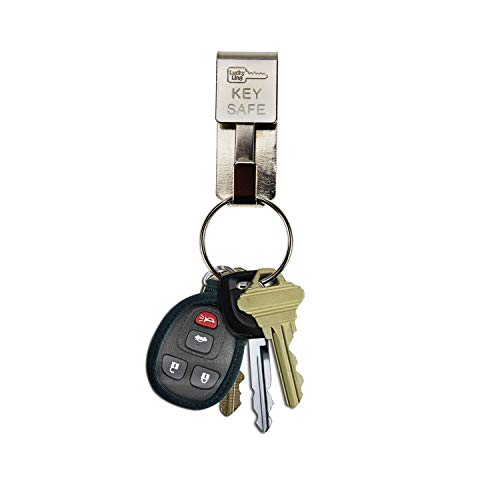 Lucky Line Key Safe Slip-On, 2” Wide Belt Key Ring - Heavy Duty Belt Key Clip, Key Chain #TOP1