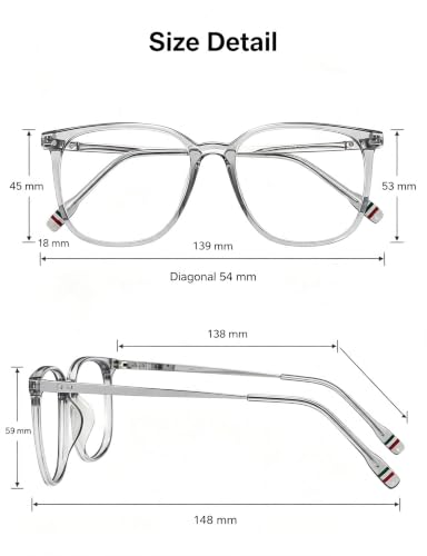 Image of GUDVUE Blue Light Blocking Glasses for Woman /Women Metal Lightweight