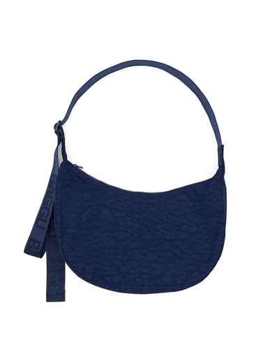 BAGGU Medium Nylon Crescent Bag - Navy