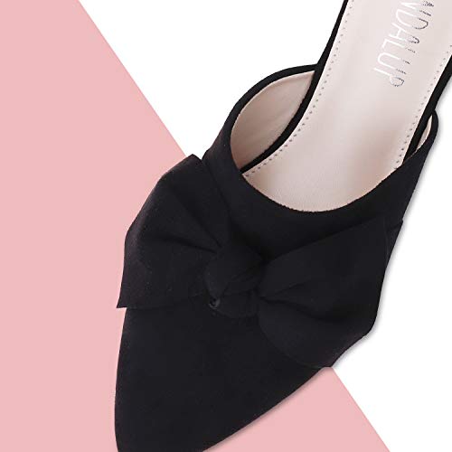 SANDALUP Mules Women Shoes w Pointed Toe and Elegant Bowknot - Image 4