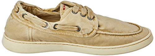 Sapato Casual Reserva Topsider Canvas Masculino, Kaki, 37