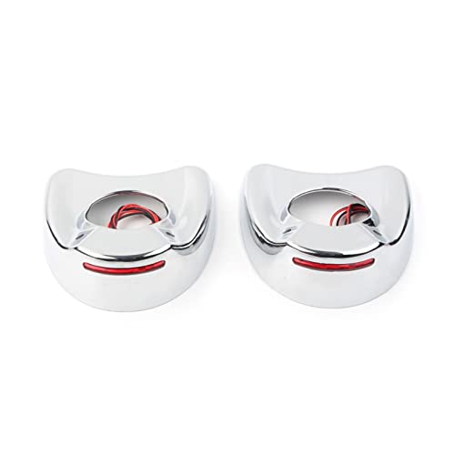 Wishful 1 Paire Chrome Catériel Catégorie de Miroir Cover Coquille Coquille Fit for Harley Electra Glide 1996 1997 1998 1999 1999 2000 2001 2002-2013